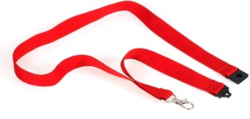 Europel badgekoord, rood, pak van 10 stuks