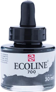 Talens Ecoline peinture à l'eau flacon de 30 ml, noir