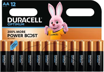 Bl.12 batterijen optimum aa duracell