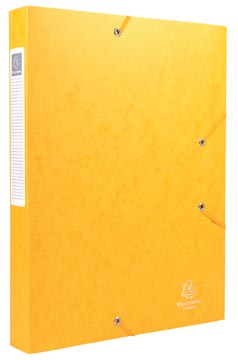 Elastobox karton rug 40mm a4 geel exacompta