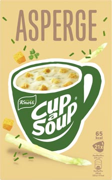 D.21 zakjes asperges + korstjes cup a soup