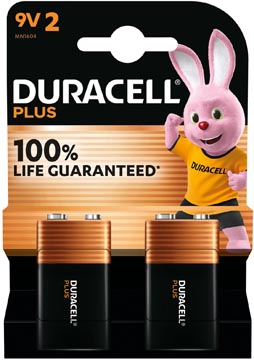 Bl.2 batterij plus 100% 9v duracell