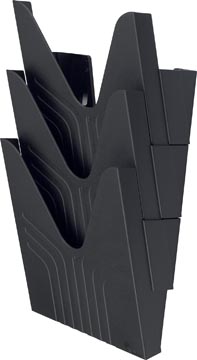 Wandfolderhouder set van 3 stuks a4 zwart avery