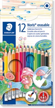 Staedtler crayon de couleur Noris Club effaçable 12 crayons