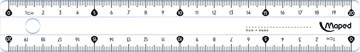 Lat plastiek 20 cm maped