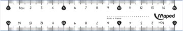 Lat plastiek 15 cm maped