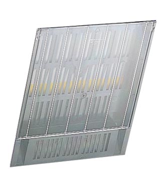 Afdekplaat voor folderhouder transparant durable