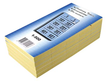 Garderobeblokje 1 - 500 blauw