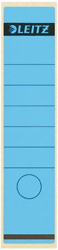 P.10 etiquettes de dos autocollantes dos 7cm long bleu leitz