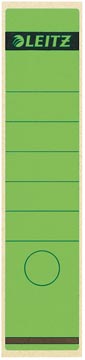 P.10 etiquettes de dos autocollantes dos 7cm long vert leitz