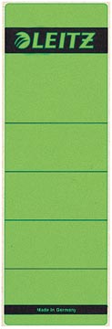 P.10 etiquettes de dos autocollantes dos 7cm court vert leitz