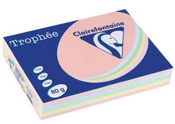 500 f a4 80gr assorti clairefontaine - 1703