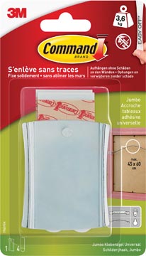 Crochet tableau capacite 3,6 kg metal command 3m