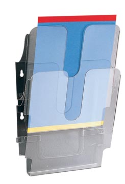 Folderhouder flexiplus verticaal 2-delig a4 transparant durable