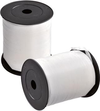 Ruban cadeau, 5 mm x 500 m, blanc
