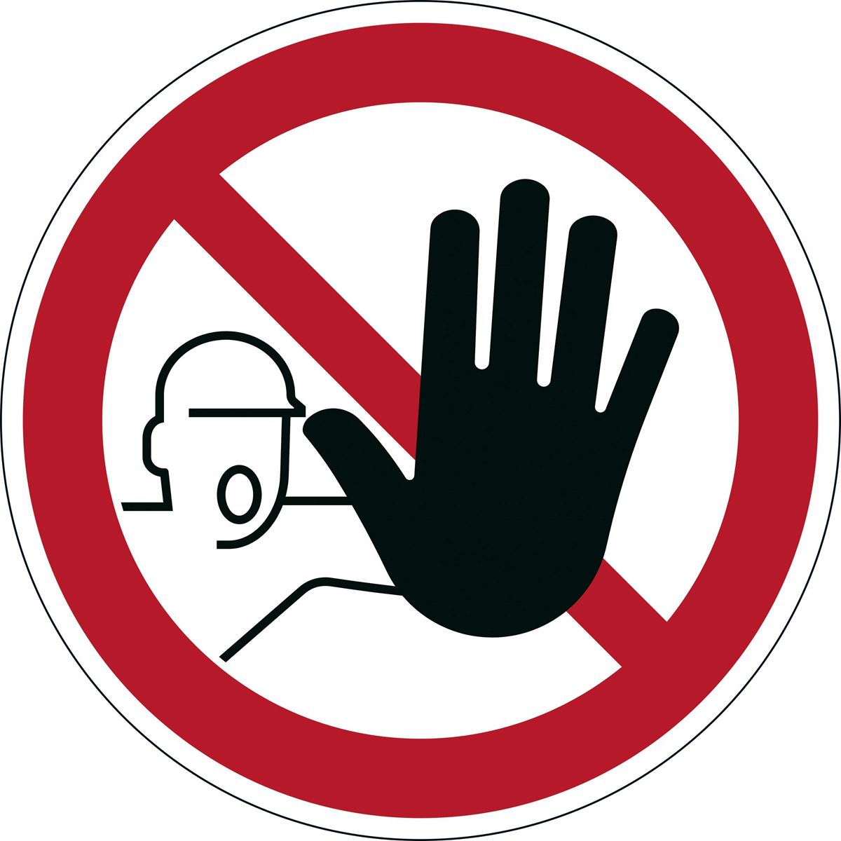 Vloersticker 'verboden toegang'  430 mm rood durable