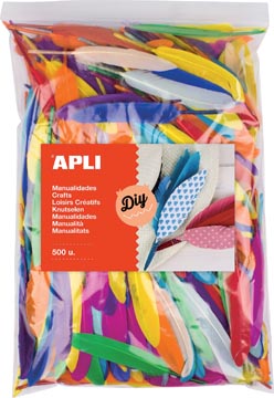 P.500 pluimen geassorteerde kleuren apli
