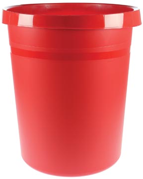 Corbeille papier rouge 18l han