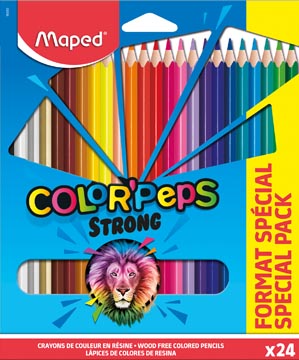 D.20 kleurpotloden color'peps + 4 fluo  maped