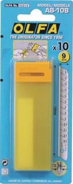Etui 10 lames de rechange pour cutter olfa 180