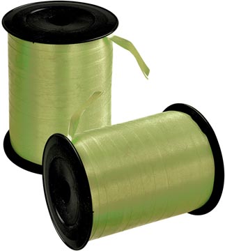 Ruban cadeau, 5 mm x 500 m, vert mousse
