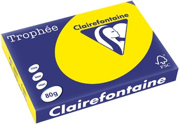 500 bl a3 80gr zonnegeel clairefontaine - 1887