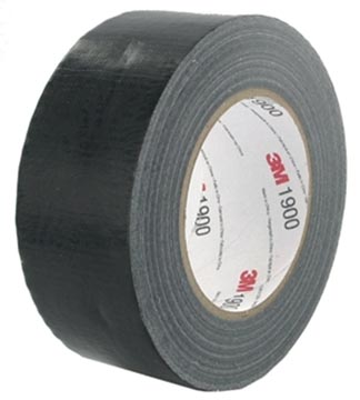Duct tape 1900 50mm x 50m zwart 3m