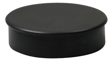 Nobo magneten, 20 mm, zwart, blister van 8 stuks