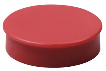 Nobo magneten, 20 mm, rood, blister van 8 stuks