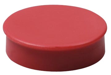 Nobo magneten, 38 mm, rood, blister van 4 stuks