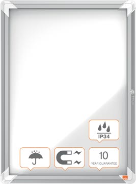 Vitrine extérieure porte tournante 4 x a4 nobo