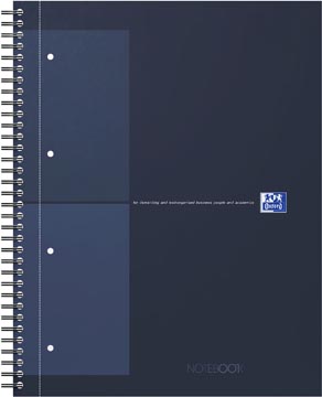 Oxford INTERNATIONAL Notebook Actie 30 jaar, 160 bladzijden, ft A4+, geruit 5 mm, blauw