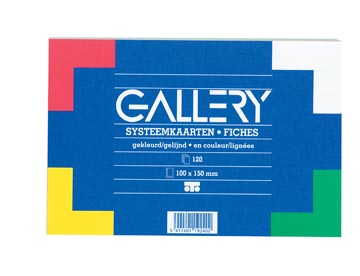 P.120 steekkaarten gelijnd 100 x 150 mm assorti gallery