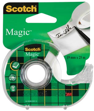 Kleefband met afroller 19mmx25m scotch magic tape