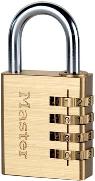 Hangslot master lock 4 cijferige combinatie model 604euro de raat