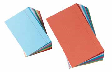 P.120 systeemkaarten gelijnd 12,5 x 20 cm gekleurd gallery
