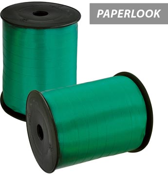 Inpaklint, 10 mm x 250 m, papierlook, groen