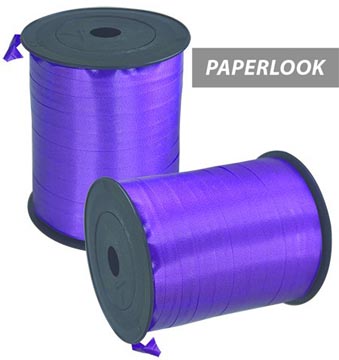 Inpaklint, 10 mm x 250 m, papierlook, paars