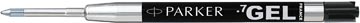 Balpenvulling quink medium zwart parker
