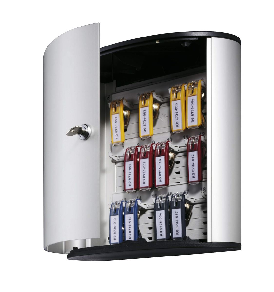 Key box metallic 18 sleutels zilver durable