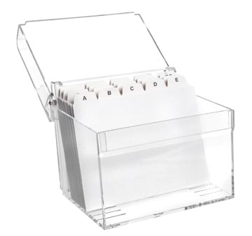 Fichebak met index din a6 transparant maul