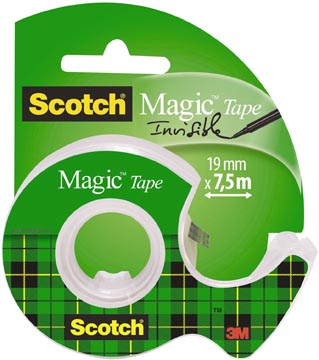 Kleefband met afroller 19 mm x 7,5 m scotch magic tape