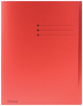 D.100 chemises 180g overslag 10mm a4 rood esselte