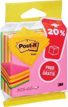 Post-it notes cubus 76 x 76 mm neon assorti
