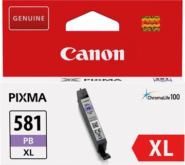 Canon cartouche d'encre CLI-581PB XL, 505 photos, OEM 2053C001, photo blue