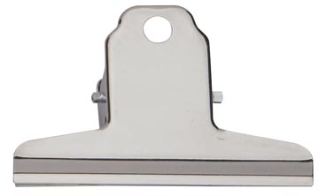 B.10 pince-papier bulldog basic 75mm chrome argent clair maul