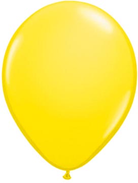 Ballonnen, 30 cm, pak van 10 stuks, metallic, geel