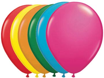Ballonnen, 30 cm, pak van 10 stuks, metallic, geassorteerde kleuren