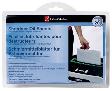 P.20 geoliede bladen voor papiervernietiger rexel