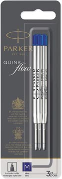 B. 3 stuks quinkflow vulling medium blauw parker